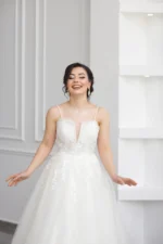 Göğüs Detaylı Helen Gelinlik - Görsel 4