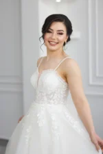 Göğüs Detaylı Helen Gelinlik - Görsel 3