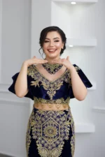 Abiye İşlemeli Lacivert - Görsel 3