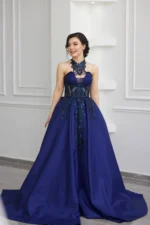 Abiye Model Lacivert - Görsel 4