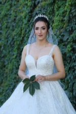 Askılı Prenses Model Gelinlik (Müşteri Fotoğrafı) - Görsel 4