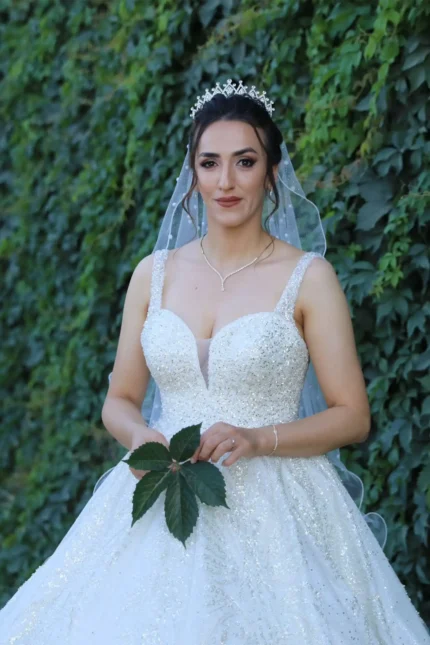 Askılı Prenses Model Gelinlik (Müşteri Fotoğrafı)