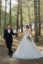 Askılı Prenses Model Gelinlik (Müşteri Fotoğrafı) - Görsel 2