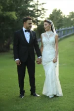 Balık Model Boyun Detaylı Gelinlik - Görsel 5