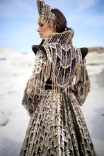 Kaftan Uzun Kol Elbise - Görsel 3