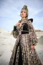 Kaftan Uzun Kol Elbise - Görsel 5