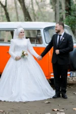 Prenses Model Tesettür Gelinlik (Müşteri Fotoğrafı) - Görsel 2