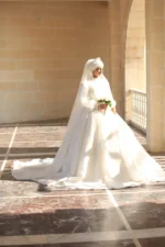 Prenses Model Tesettür Gelinlik (Müşteri Fotoğrafı)