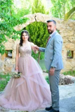 Boyundan Bağlamalı Helen Model Nişanlık - Görsel 4