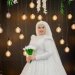 Prenses Model Tesettür Gelinlik (Müşteri Fotoğrafı)