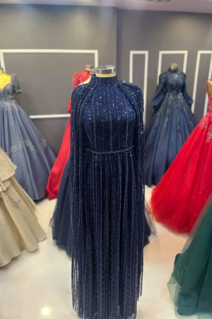 Pelerinli Helen Model Tesettür Nişanlık