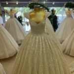 Omuz Detaylı Prenses Model Gelinlik